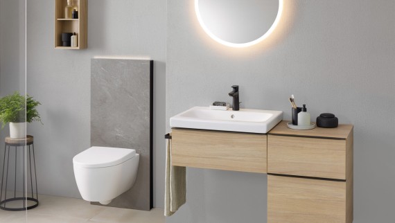 Modul sanitar Monolith cu lumină de orientare
